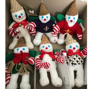 Mr. Bingle Lot of SIX: 2010, 2011, 2013, 2014, 2015, 2019, Snowman 10" NEW